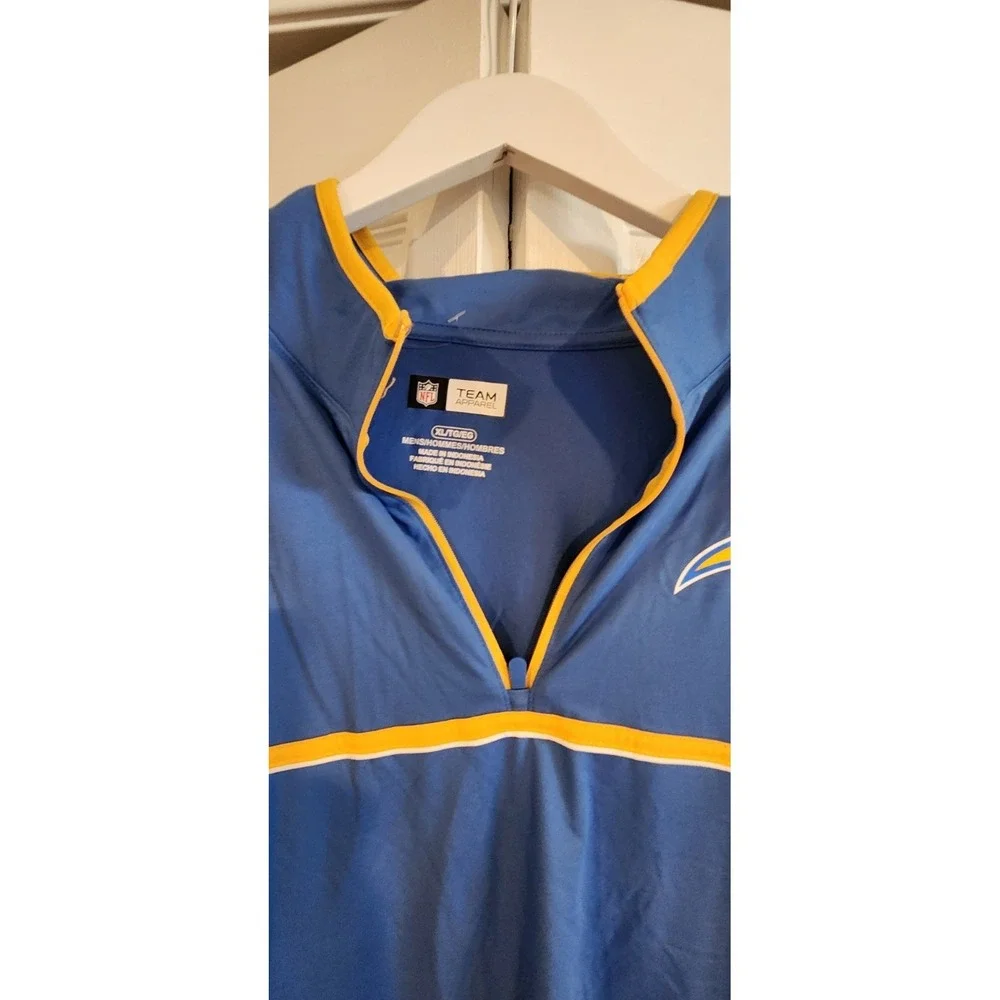 NFL San Diego Chargers Quarter Zip Pullover Mens Xl